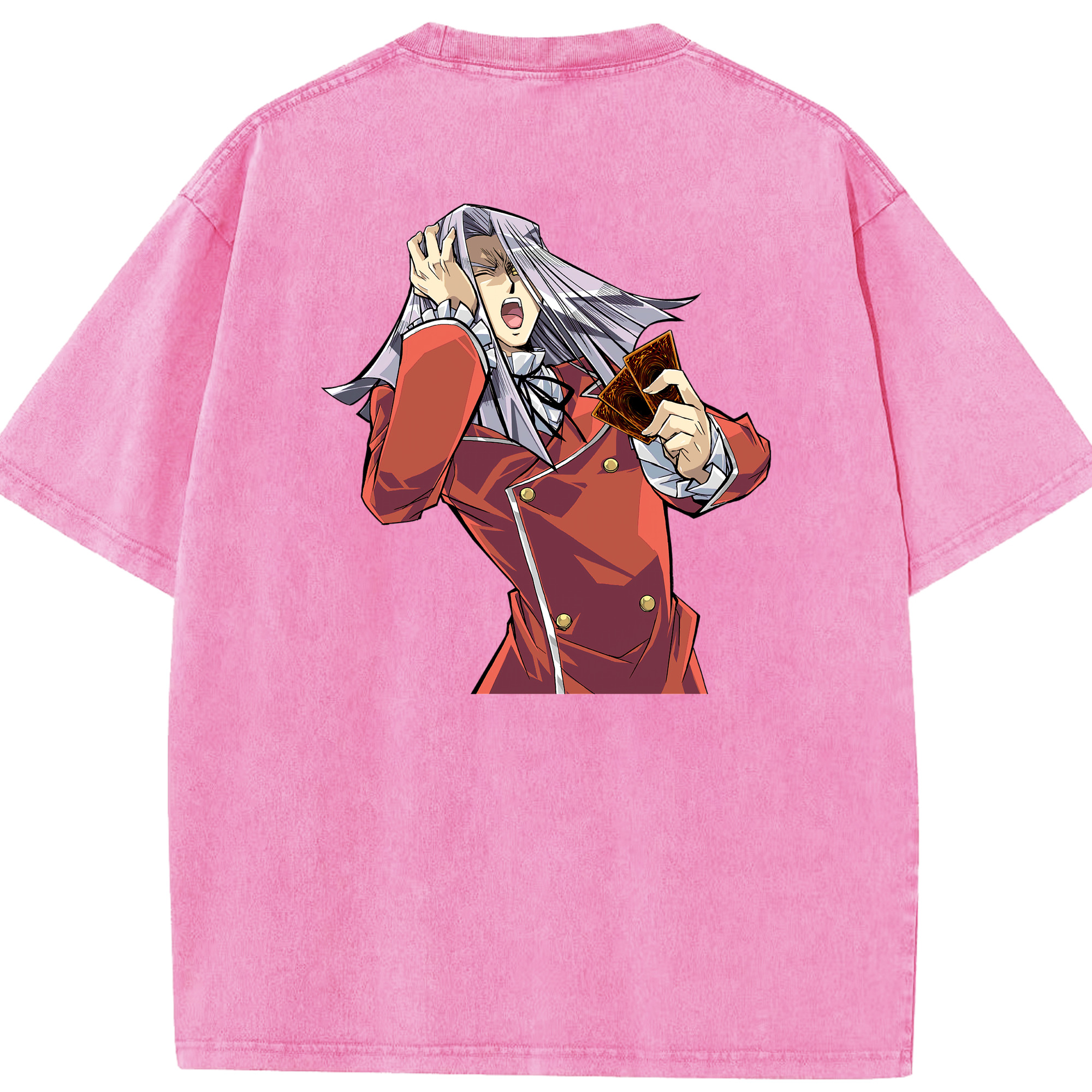 （画像用） 遊☆戯☆王 Yu-Gi-Oh! 綿100% ヴィンテージ風 半袖Tシャツ（背面プリント）